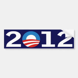 Coche Pegatina para el parachoques 2012 de Obama