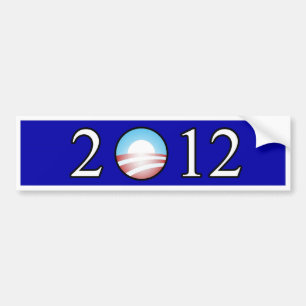 Coche Pegatina para el parachoques 2012 de Obama