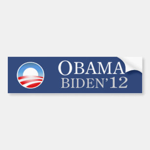 Coche Pegatina para el parachoques 2012 de Obama Biden