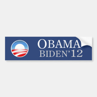 Coche Pegatina para el parachoques 2012 de Obama Biden