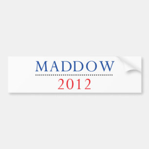 Coche Pegatina para el parachoques 2012 de Raquel Maddow