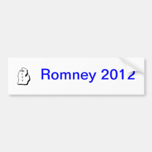 Coche Pegatina para el parachoques 2012 de Romney