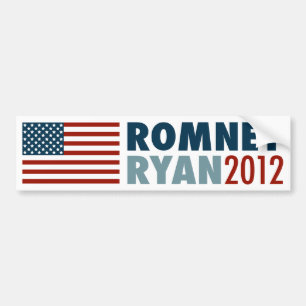 Coche Pegatina para el parachoques 2012 de Romney-Ryan
