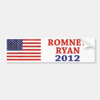 Coche Pegatina para el parachoques 2012 de Romney Ryan