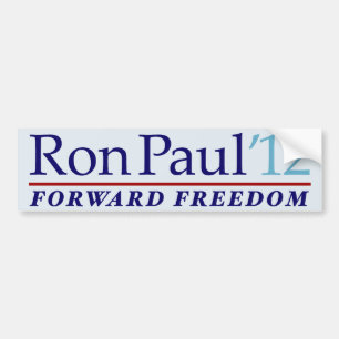 Coche Pegatina para el parachoques 2012 de Ron Paul