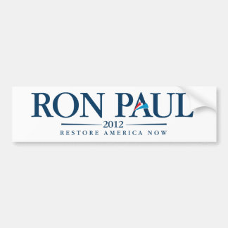 Coche Pegatina para el parachoques 2012 de Ron Paul