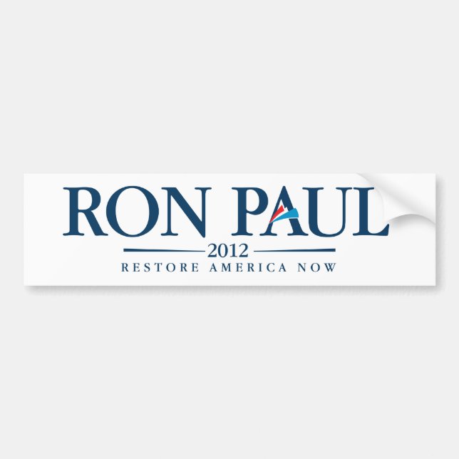 Coche Pegatina para el parachoques 2012 de Ron Paul (Frente)
