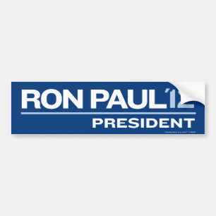 Coche Pegatina para el parachoques 2012 de Ron Paul