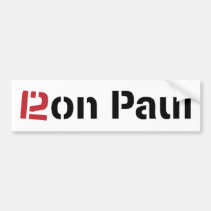 Coche Pegatina para el parachoques 2012 de Ron Paul