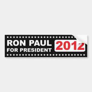 Coche Pegatina para el parachoques 2012 de Ron Paul