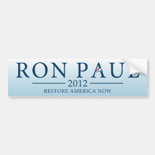 Coche Pegatina para el parachoques 2012 de Ron Paul