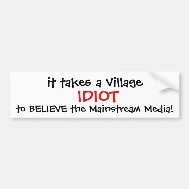 COCHE PEGATINA PARA EL PARACHOQUES 2016 DE ANTI-HILLARY (Frente)