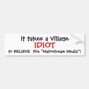 COCHE PEGATINA PARA EL PARACHOQUES 2016 DE ANTI-HILLARY