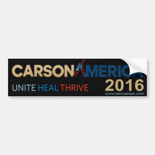 Coche Pegatina para el parachoques 2016 de Ben Carson