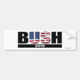Coche Pegatina para el parachoques 2016 de Bush