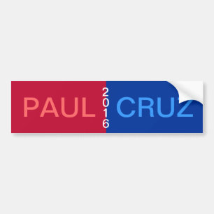 Coche Pegatina para el parachoques 2016 de CRUZ de PAUL