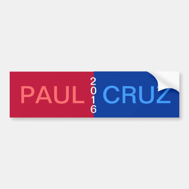 Coche Pegatina para el parachoques 2016 de CRUZ de PAUL (Frente)