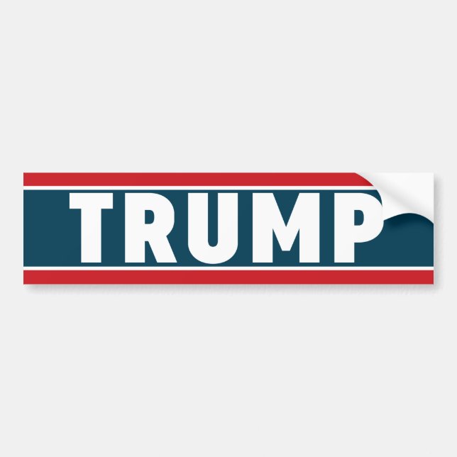 Coche Pegatina para el parachoques 2016 de Donald Trump (Frente)