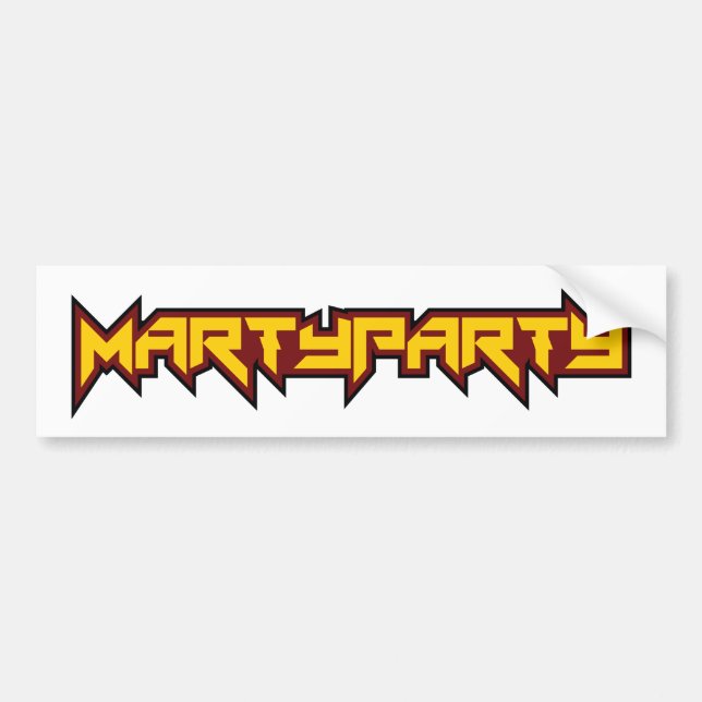 Coche Pegatina para el parachoques 2016 de MARTyPARTy (Frente)