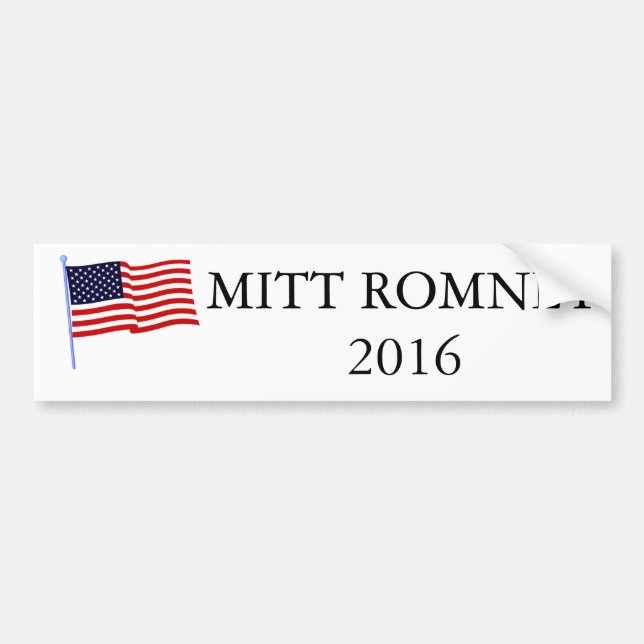 Coche Pegatina para el parachoques 2016 de Mitt Romney (Frente)