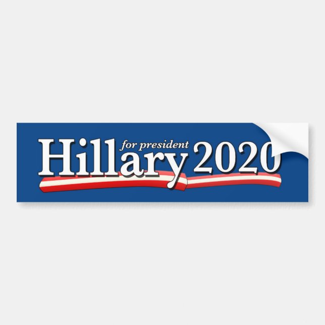 Coche Pegatina para el parachoques 2020 de Hillary (Frente)