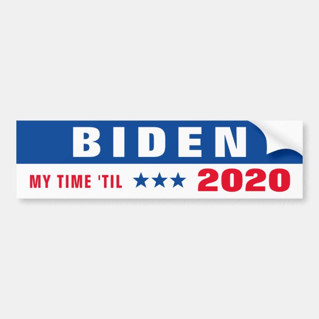 Coche Pegatina para el parachoques 2020 de Joe Biden (Frente)