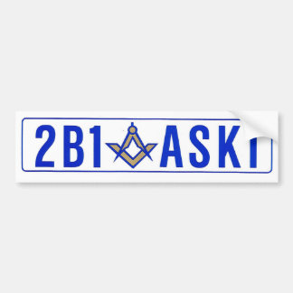 Coche Pegatina para el parachoques - 2B1 ASK1