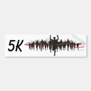 Coche pegatina para el parachoques 5K