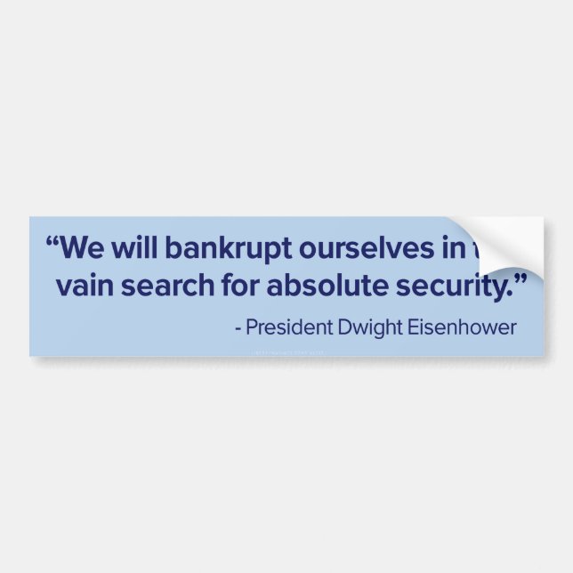 Coche Pegatina para el parachoques absoluta de Ike de la (Frente)