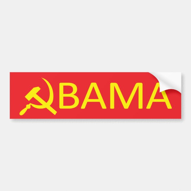 Coche Pegatina para el parachoques anti de Obamunism (Frente)