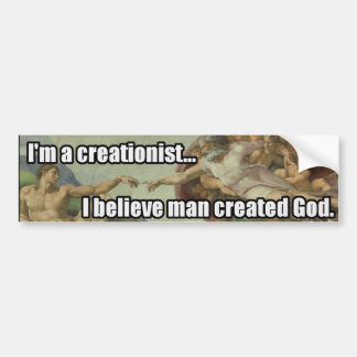 Coche Pegatina para el parachoques anti del Creationist