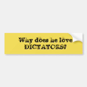 COCHE PEGATINA PARA EL PARACHOQUES ANTI DEL TRIUNFO