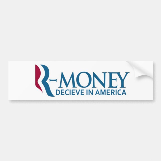 Coche Pegatina para el parachoques (Anti-Romney) del (Frente)