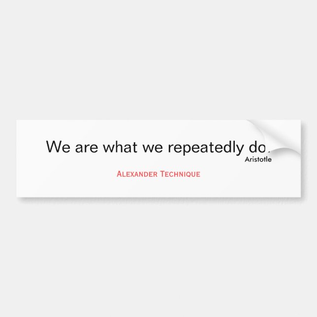 Coche Pegatina para el parachoques - Aristóteles (Frente)