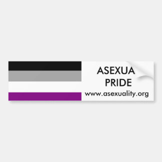 Coche Pegatina para el parachoques asexual 2 del orgullo