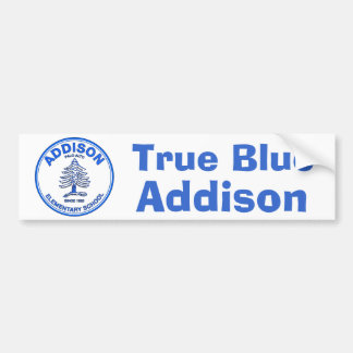 Coche Pegatina para el parachoques azul de Addison