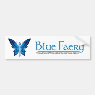 Coche Pegatina para el parachoques azul del Faery
