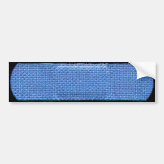 Coche Pegatina para el parachoques azul del vendaje