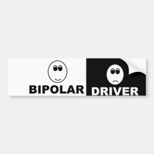 Coche Pegatina para el parachoques bipolar del conductor