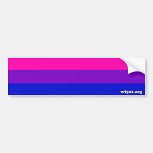 Coche Pegatina para el parachoques bisexual de la