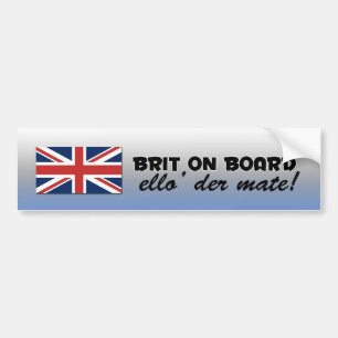 Coche Pegatina para el parachoques británica