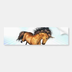 Coche Pegatina para el parachoques Bucking del unicornio