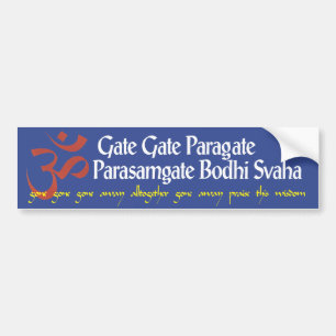 Coche Pegatina para el parachoques budista del mantra