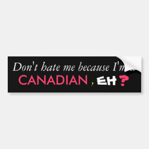 Coche Pegatina para el parachoques CANADIENSE