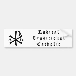 Coche Pegatina para el parachoques católica tradicional