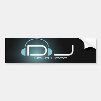 Coche Pegatina para el parachoques con clase de DJ con