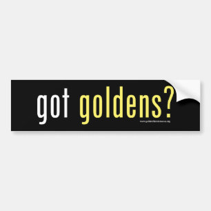 Coche Pegatina para el parachoques conseguida de Goldens