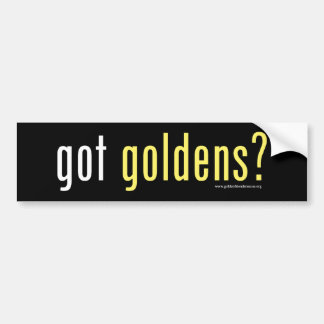 Coche Pegatina para el parachoques conseguida de Goldens