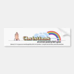 Coche Pegatina para el parachoques cristiana 2