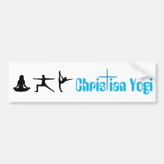 Coche Pegatina para el parachoques cristiana de la yoga